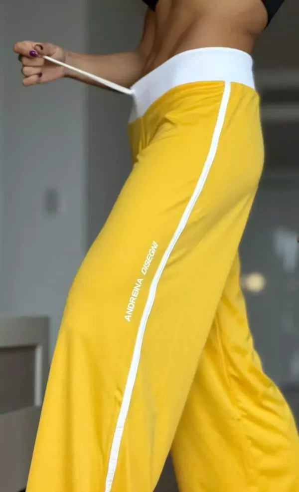 Pantalón Set Deportivo Código 104 Amarillo