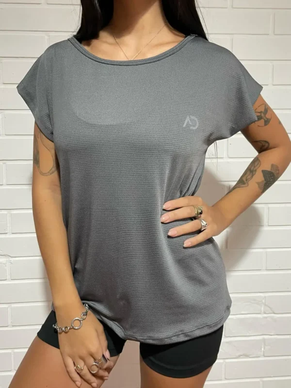 Remera Fita Gris Talle M-L A620