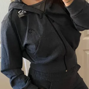 Campera Rústica Gris Topo
