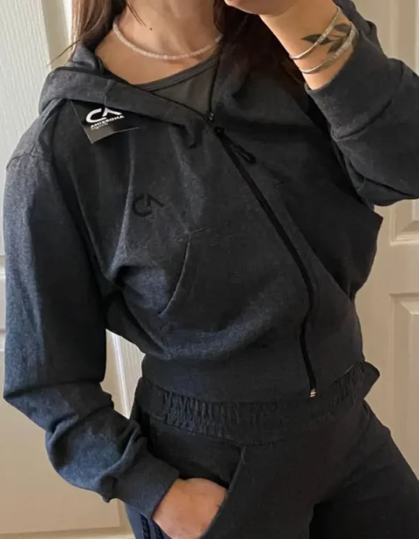 Campera Rústica Gris Topo