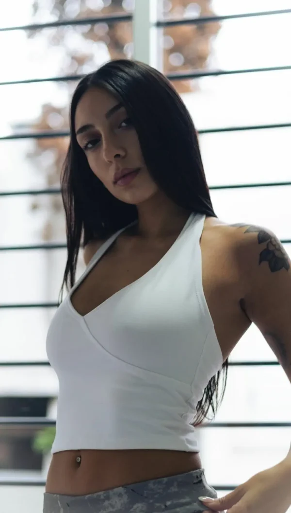 Top Cruzado Suplex Blanco -
