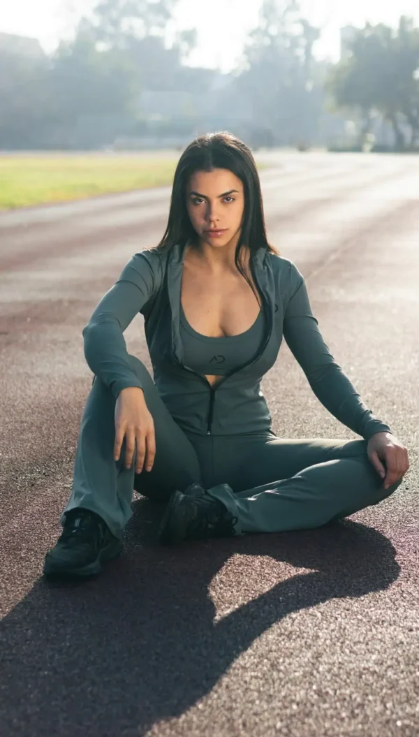 860 Campera Micropolar Verde Militar Andreina-